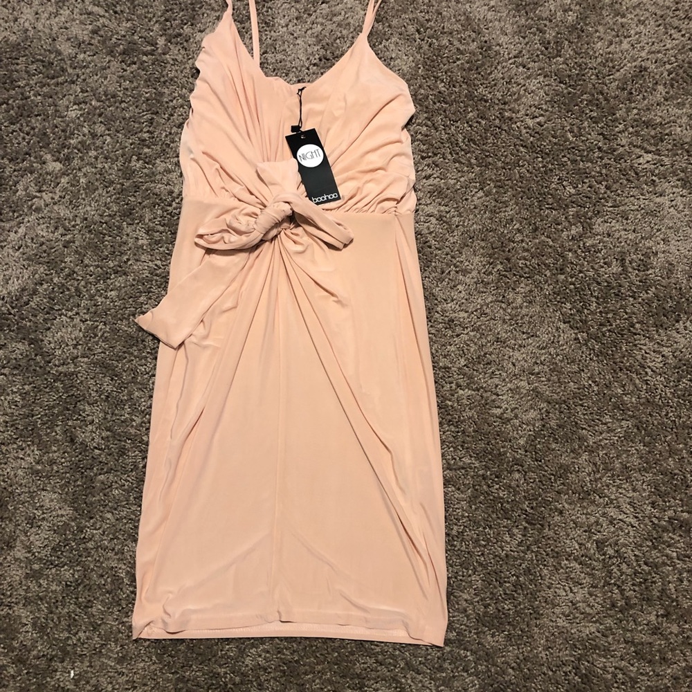 Boohoo slinky detail body on dress
